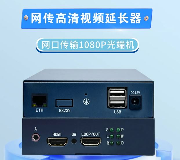 申甌：網(wǎng)傳高清視頻延長(zhǎng)器-網(wǎng)口傳輸1080P光端機(jī)